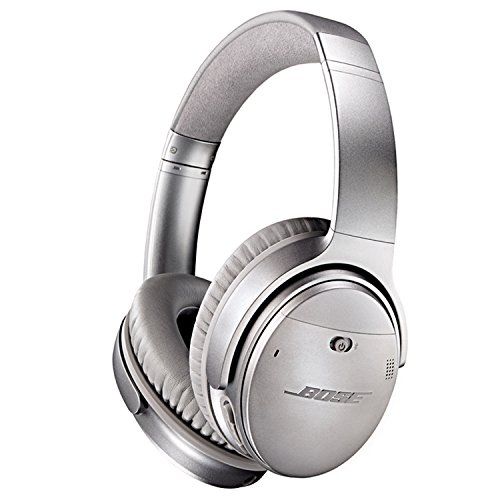 Bose QuietComfort 35 Wireless Headphones, Noise Cancelling - Silver | Amazon (US)