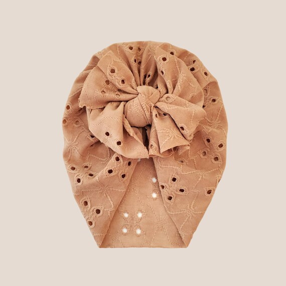 Latte Messy Bow Turban Baby Turban Baby Headwrap Bow | Etsy | Etsy (US)