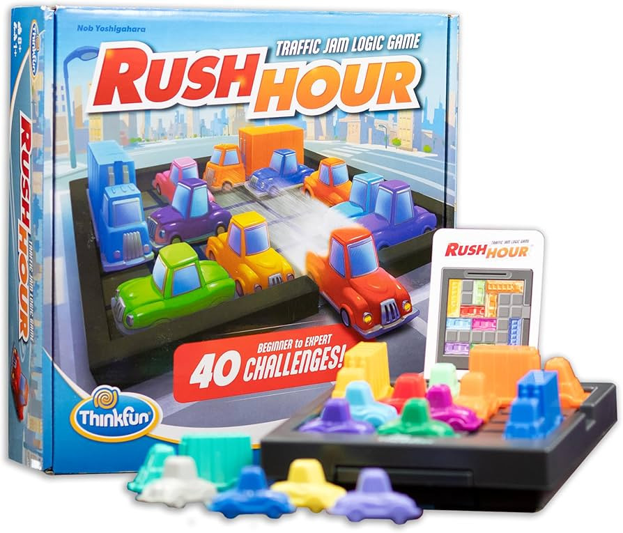 ThinkFun Rush Hour Traffic Jam Logic Game - Engaging STEM Toy for Kids Age 8 and Up - Enhances Re... | Amazon (US)