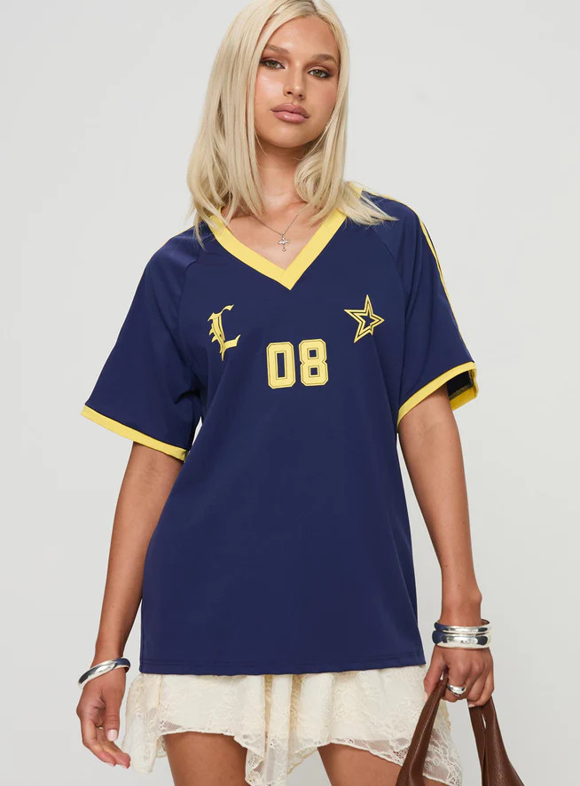 Spectate Tee Navy | Princess Polly US