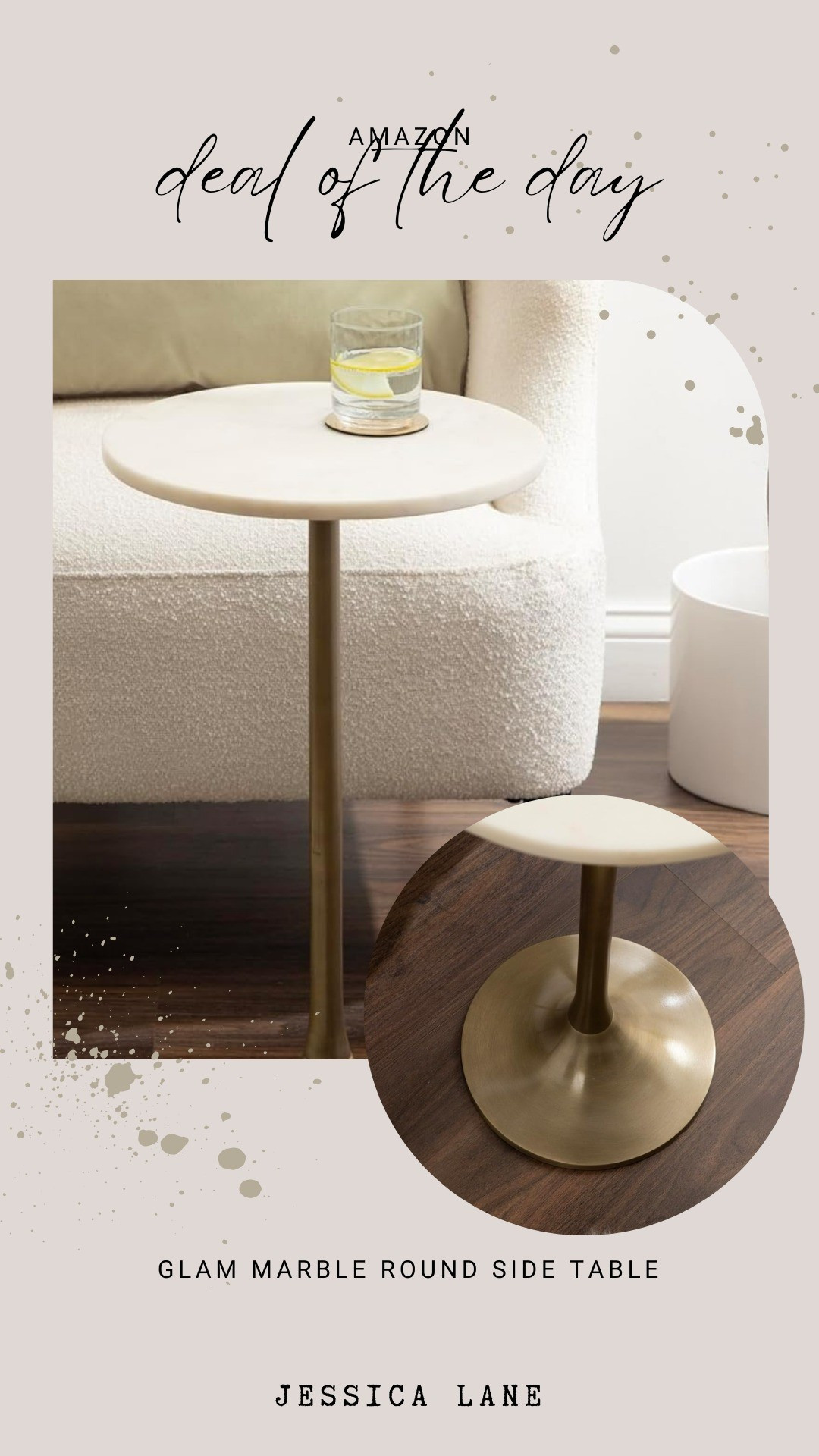 This marble top side table offers a clean silhouette and high-end feel that grounds any modern living space.#amazondeals #homestyle #maribletable #modernhome

#LTKSaleAlert #LTKHome