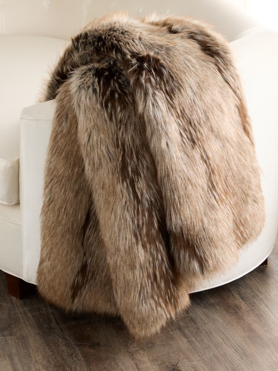 Fur-Free Faux Fox Throw | Saks Fifth Avenue
