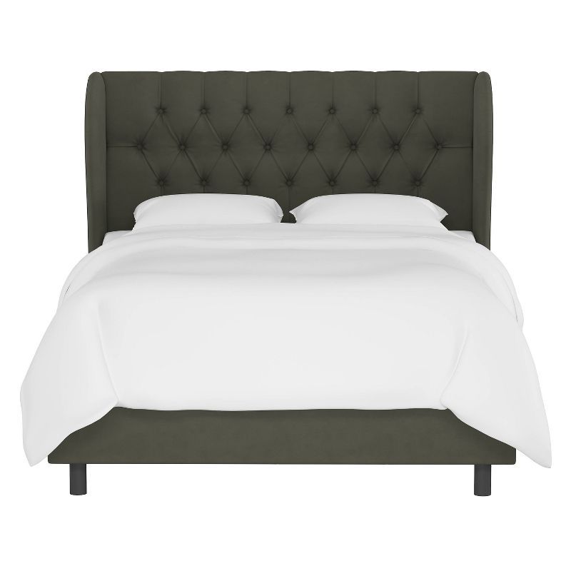 Tufted Velvet Upholstered Wingback Bed - Threshold™ | Target