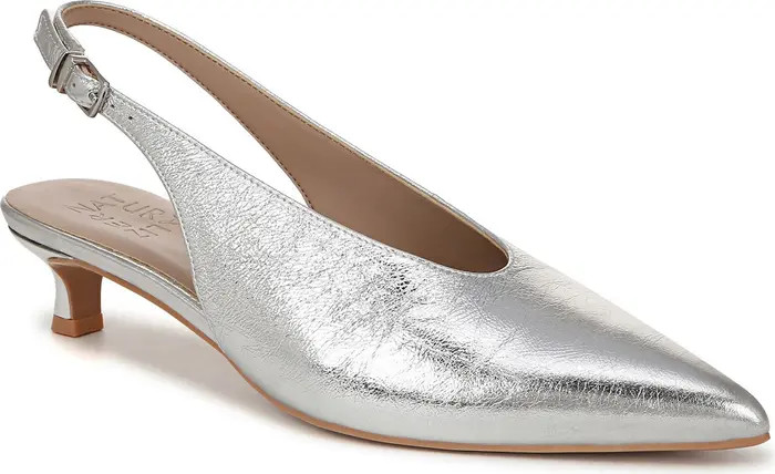 Nicolette Slingback Pointed Toe Kitten Heel Pump (Women) | Nordstrom