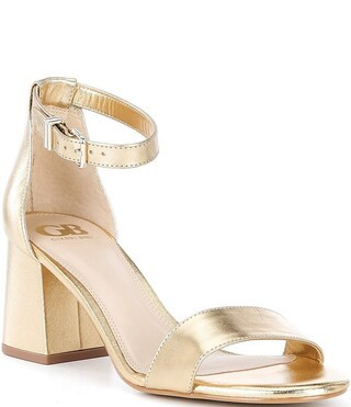 GB Block-Party Leather Ankle Strap Block Heel Family Matching Dress Sandals | Dillard's | Dillard's
