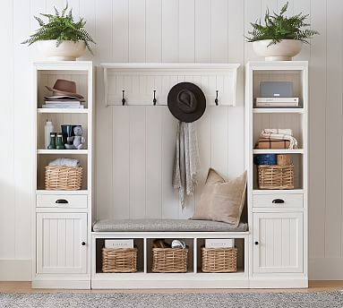 Aubrey 4-Piece Entryway Set With Cabinets | Pottery Barn (US)