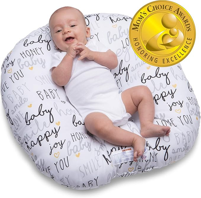 Boppy Original Newborn Lounger, Hello Baby Black and Gold | Amazon (US)