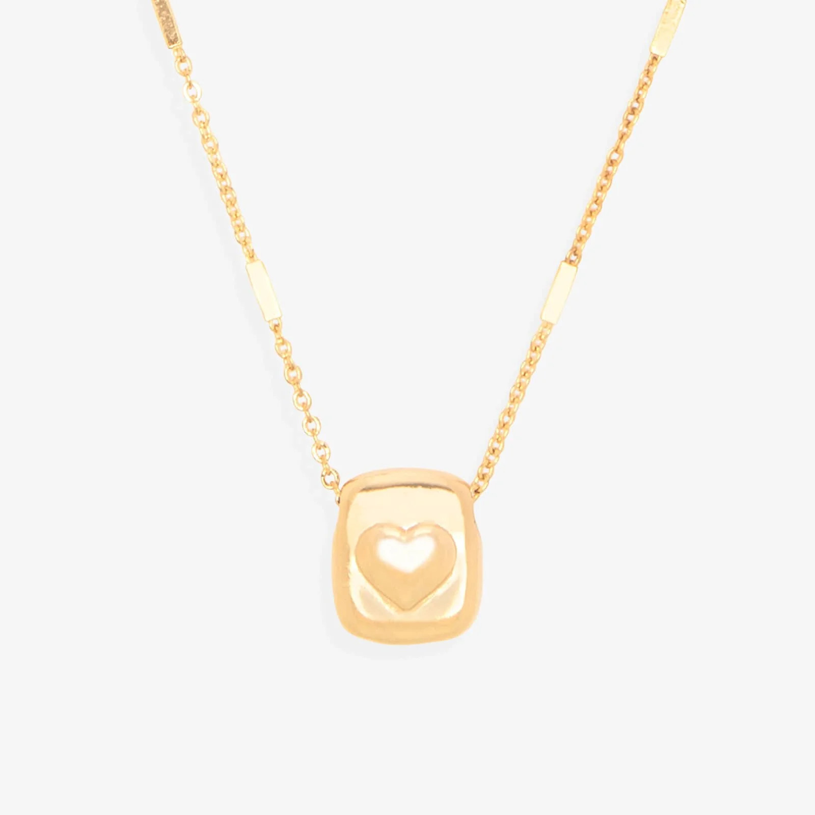 Puffy Heart Pendant Necklace | Pura Vida Bracelets