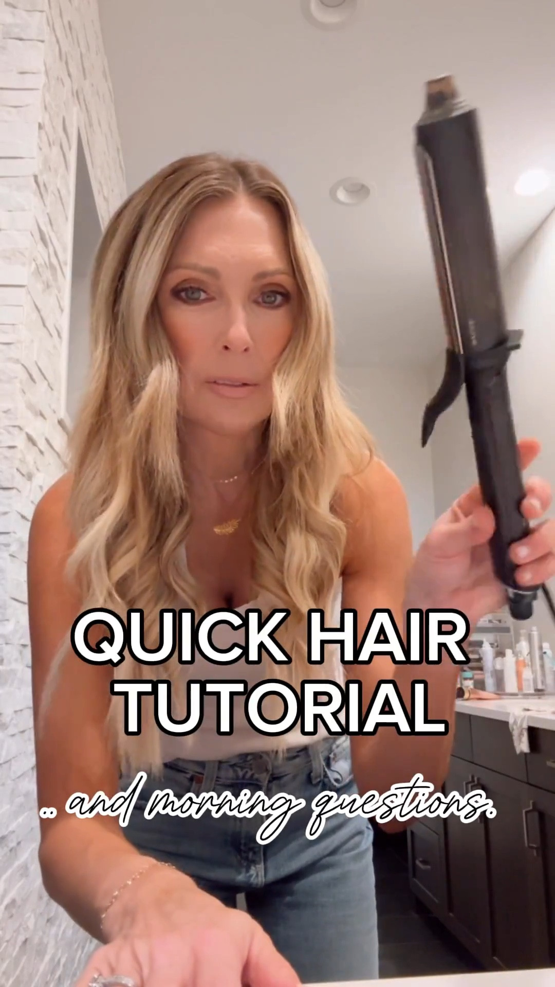 Impromptu Hair Tutorial for Wanded Waves!

1. I use Navy Search and Rescue Shampoo or Kerastase Genesis.
2. I then skip the conditioner and use the K18 Hair Mask Leave In Treatment. (Two stylists recommended this.)
3. Blow dry in sections.
4. I curl the bottom of my head with the GHD 1.25 Soft Curl. Leave 2-3 inches out on the ends.
5. I wand the top with the GHD Tapered wand.
6. Spray with Oribe Fine Spray. Tressame is my drug store backup.
7. Add a little Navy Hair Care Dry Texture Spray.
8. Softly brush out and spray with hair spray again.

** I have 18" , hand tied extensions in. I get them moved up and my "rooty blonde" color touched up every 6 weeks at Gilded Salon in Tampa.

#LTKBeauty