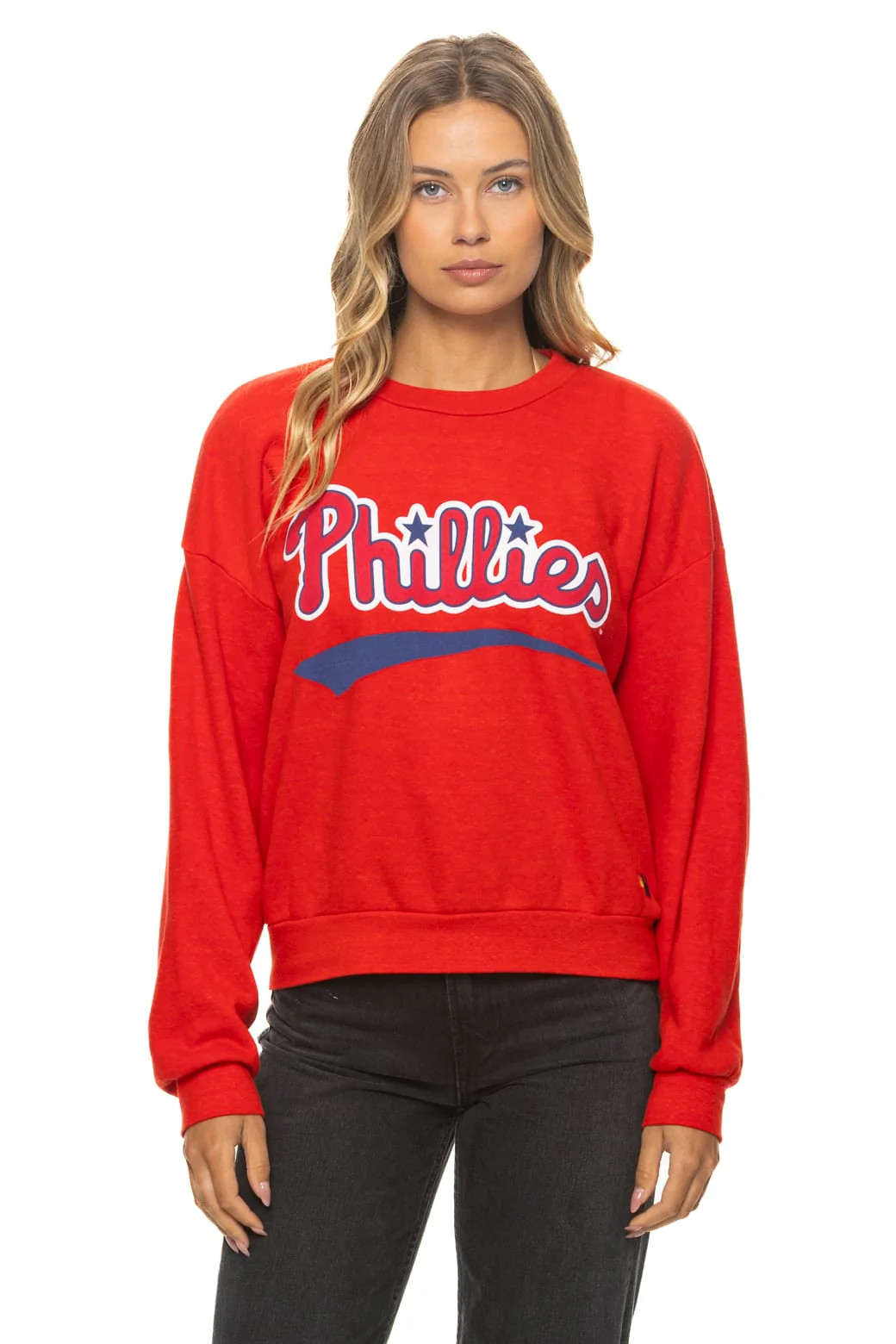 PHILADELPHIA PHILLIES 2026 RELAXED CREW SWEATSHIRT - RED | Aviator Nation