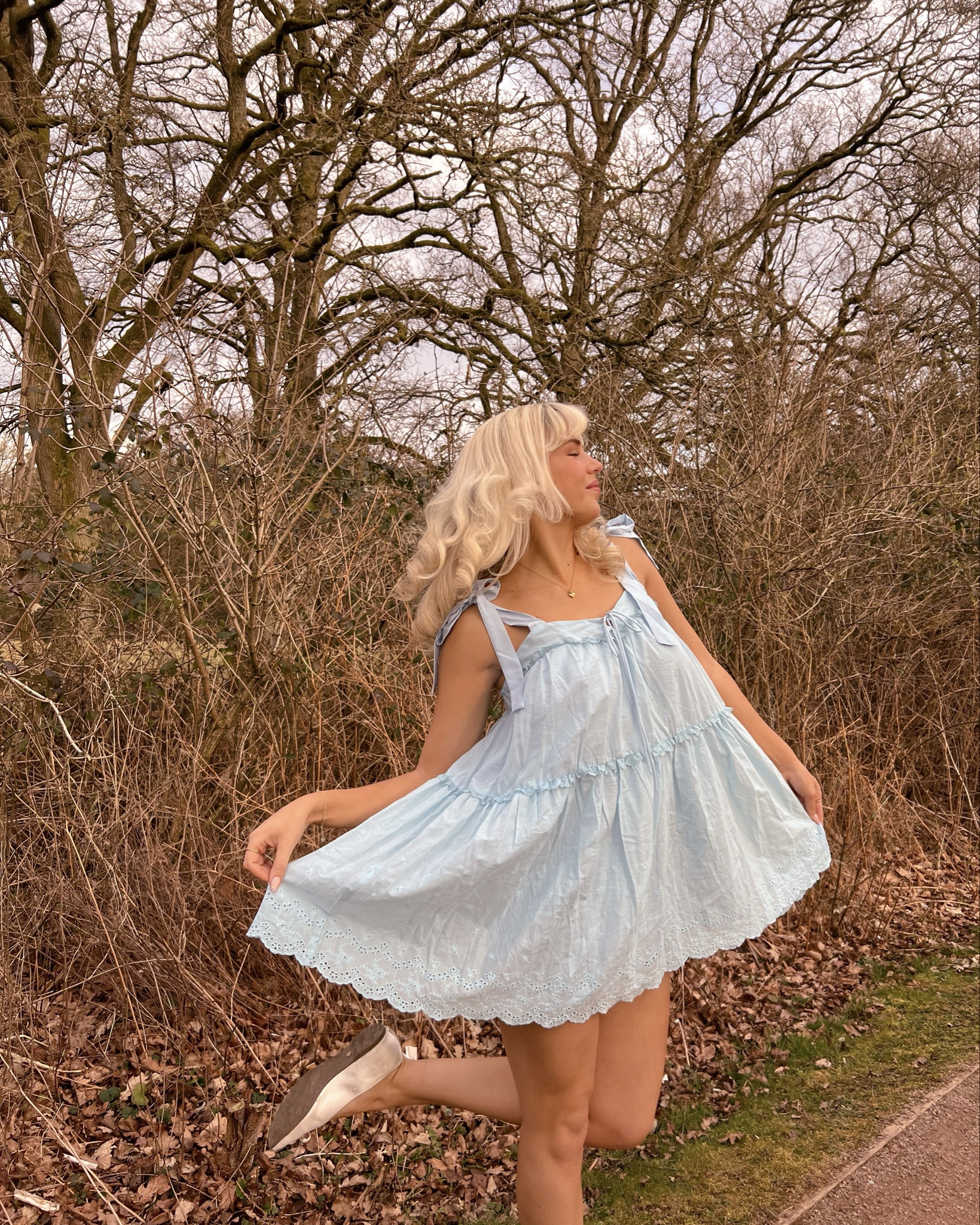 Blue spring dress, dress, blue dress, mini dress, smock dress, babydoll dress, blue babydoll dress, broderie dress, baby blue dress, spring fashion, Cinderella 🩵✨

#LTKspring #LTKdresses #LTKuk