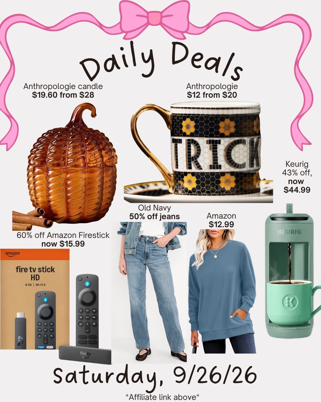 Daily deals

#LTKSeasonal #LTKHome #LTKSaleAlert