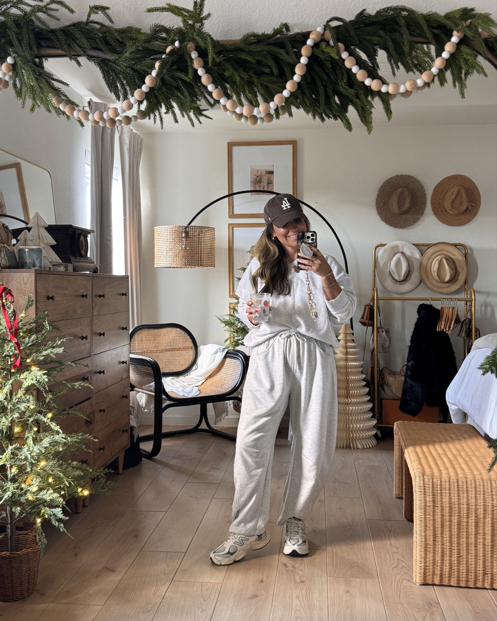 Outfit of the day & more 🫶🏼✨🎄
Wearing size small in joggers and size medium in sweatshirts. 
Size small in Old Navy skirt. 

#LTKHoliday #LTKOver40 #LTKPetite