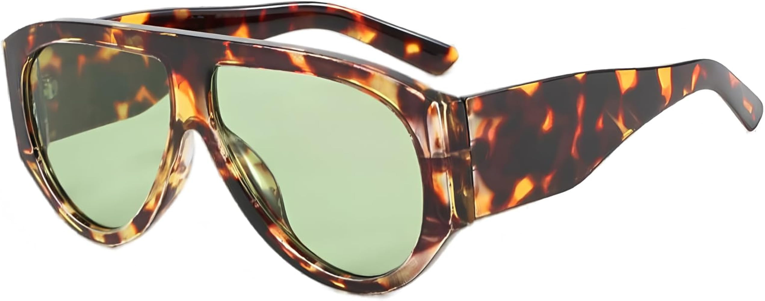 ADE WU Trendy Aviator Sunglasses for Women Men Retro Vintage Oversized 70s Thick Pilot Style Sun ... | Amazon (US)