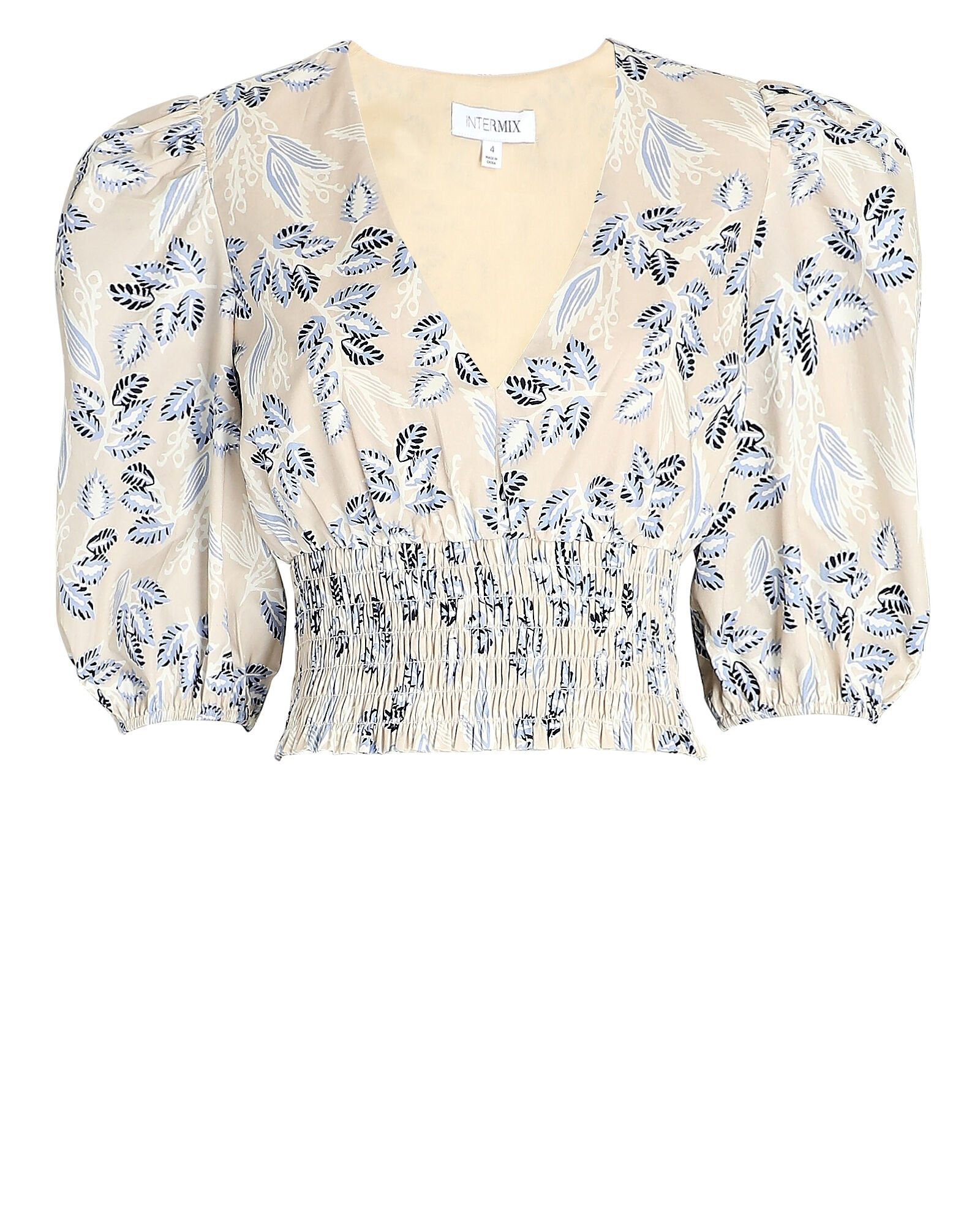 Scarlet Smocked Floral Top | INTERMIX