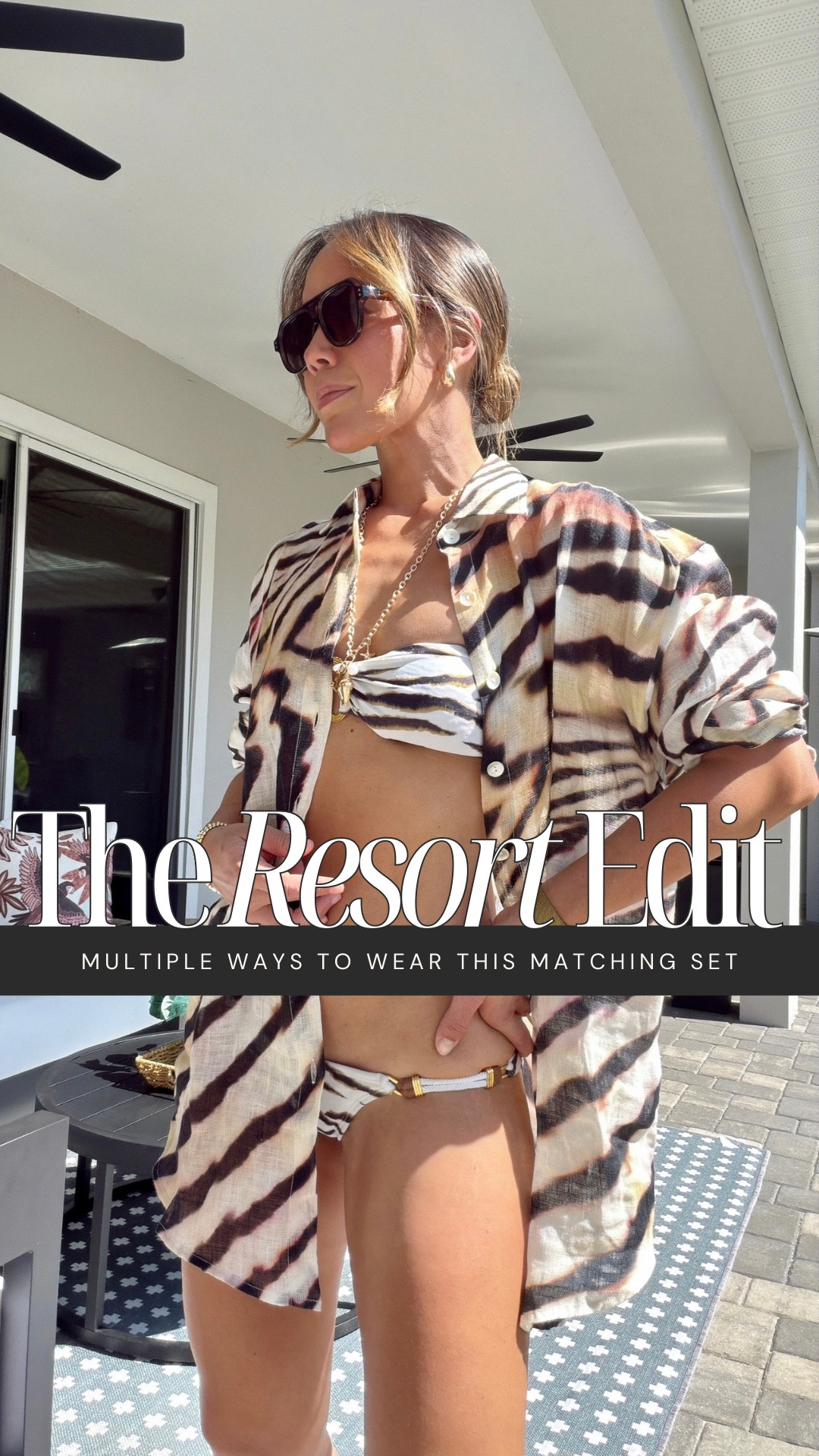 Another coordinated set from @Vitamin A I already know I’ll be reaching for on repeat. 🤎🐚

This is the Playa Linen Boyfriend Shirt + The Getaway Short in Shell Stripe — a soft, neutral stripe inspired by seashell tones that feels elevated but still relaxed. The linen is lightweight, breathable, and woven from flax fibers that get softer the more you wear it (which makes it even better for spring and summer heat).

What I love most is how many ways this works:

🐚 Boyfriend shirt worn open over a bikini
🐚 Bikini top paired with the Getaway Shorts
🐚 Shorts styled with a fitted tank
🐚 The full set together for a polished, pulled-together look

The shirt has that slightly oversized, borrowed-from-the-boys shape with refined shell buttons, and the shorts have a clean front with elastic in the back — so they look tailored but still feel comfortable.

This is the kind of set you pack once and style all season.🌴🌊🐚

#LTKTravel #LTKgrwm #LTKootd