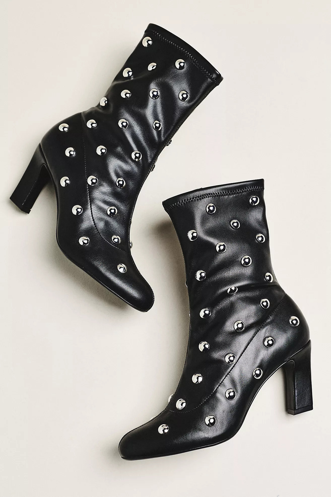 Maeve Studded Stretch Ankle Boots | Anthropologie (US)