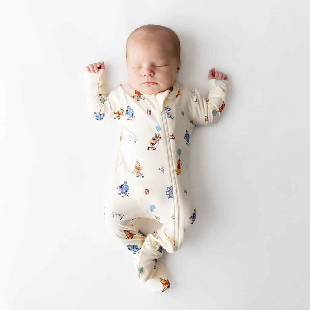 Zippered Footie in Winnie the Pooh Celebration | Kyte Baby