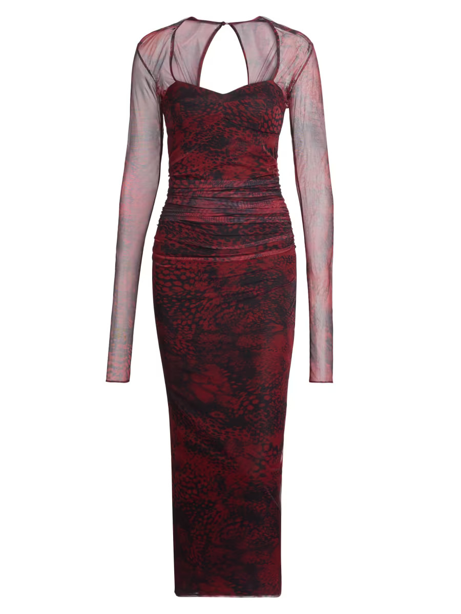 Cade Printed Body-Con Midi-Dress | Saks Fifth Avenue