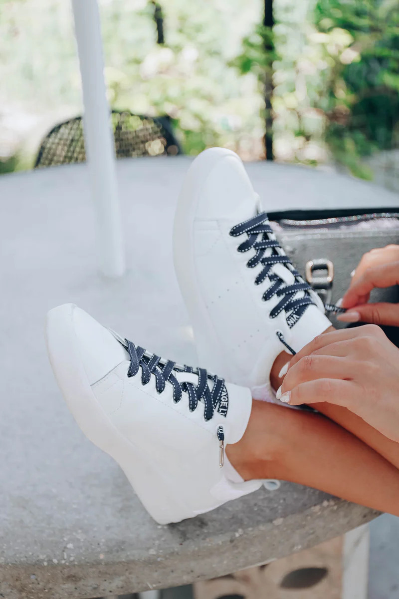 Grant Vintage Havana Sneaker - White | Whiskey Darling Boutique