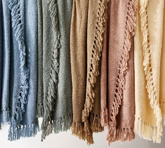 Dreamy Handwoven Fringe Throw | Pottery Barn (US)