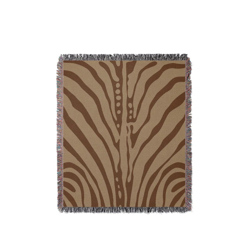 Zebra Print  Cotton Throw Blanket | Wayfair North America