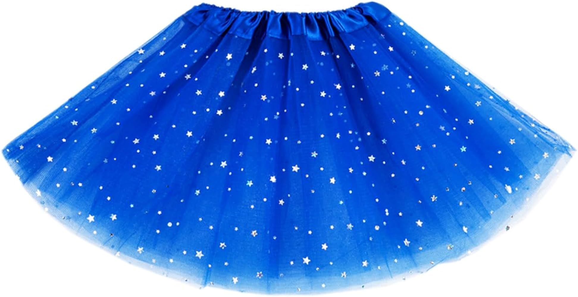 SUFEINI Little Girl Star Sparkle Tutu Skirt Princess Star Sequins Tutu Dress for 0-6T Girls Toddler  | Amazon (US)