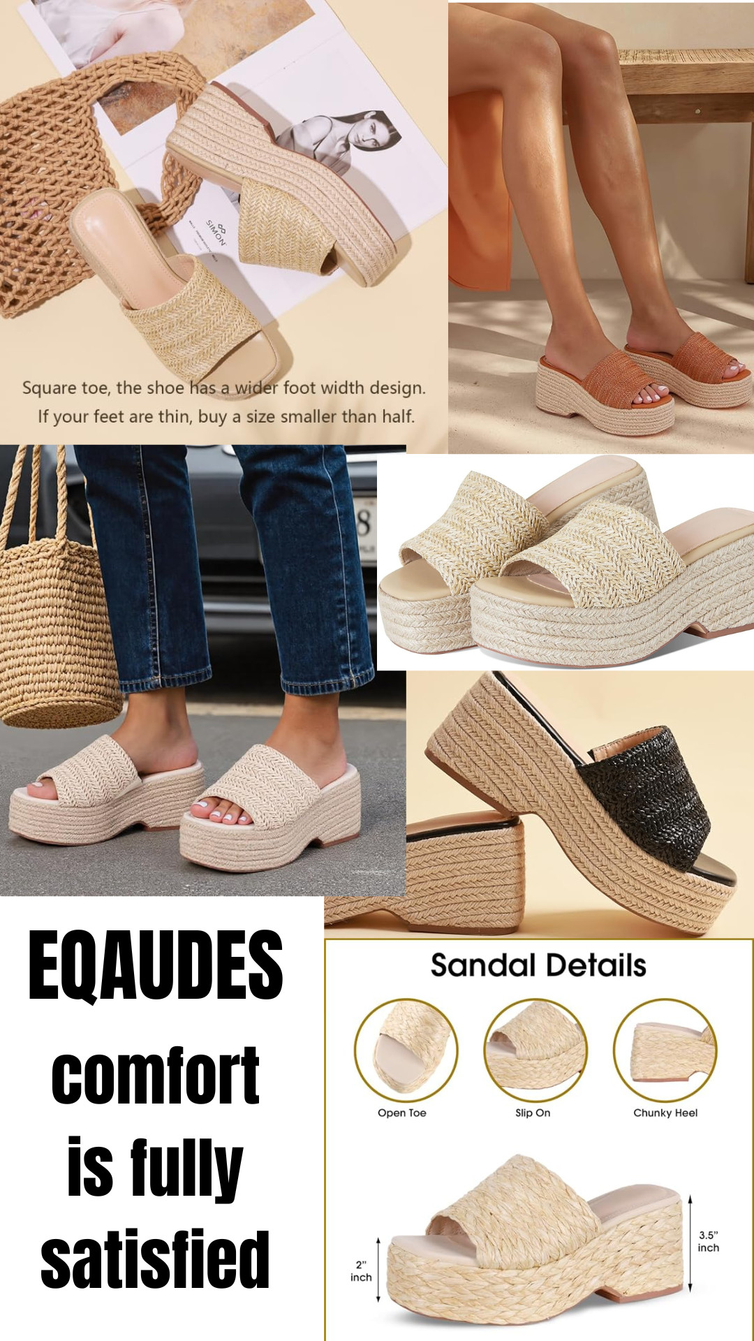 The perfect spring shoe! TODAY 4/18 these ar 20% off! Also can be found on my Amazon storefront! summer sandals, spring sandals, spring shoes, platform sandals, summer shoes, 

https://amzn.to/3Eg3VpN 

 

#LTKSeasonal #LTKShoeCrush #LTKFindsUnder50