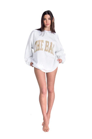 VARSITY SWEATSHIRT WHITE/TAN | The Bar