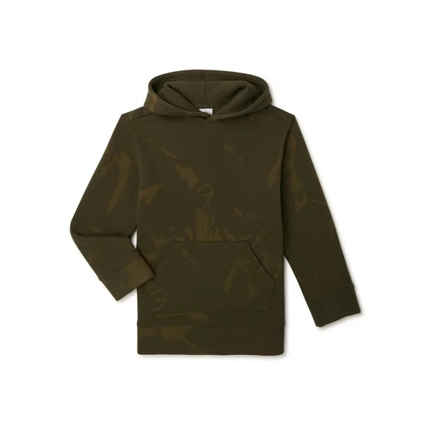 Wonder Nation Boys Tie Dye Pullover Hoodie, Sizes 4-18 - Walmart.com | Walmart (US)