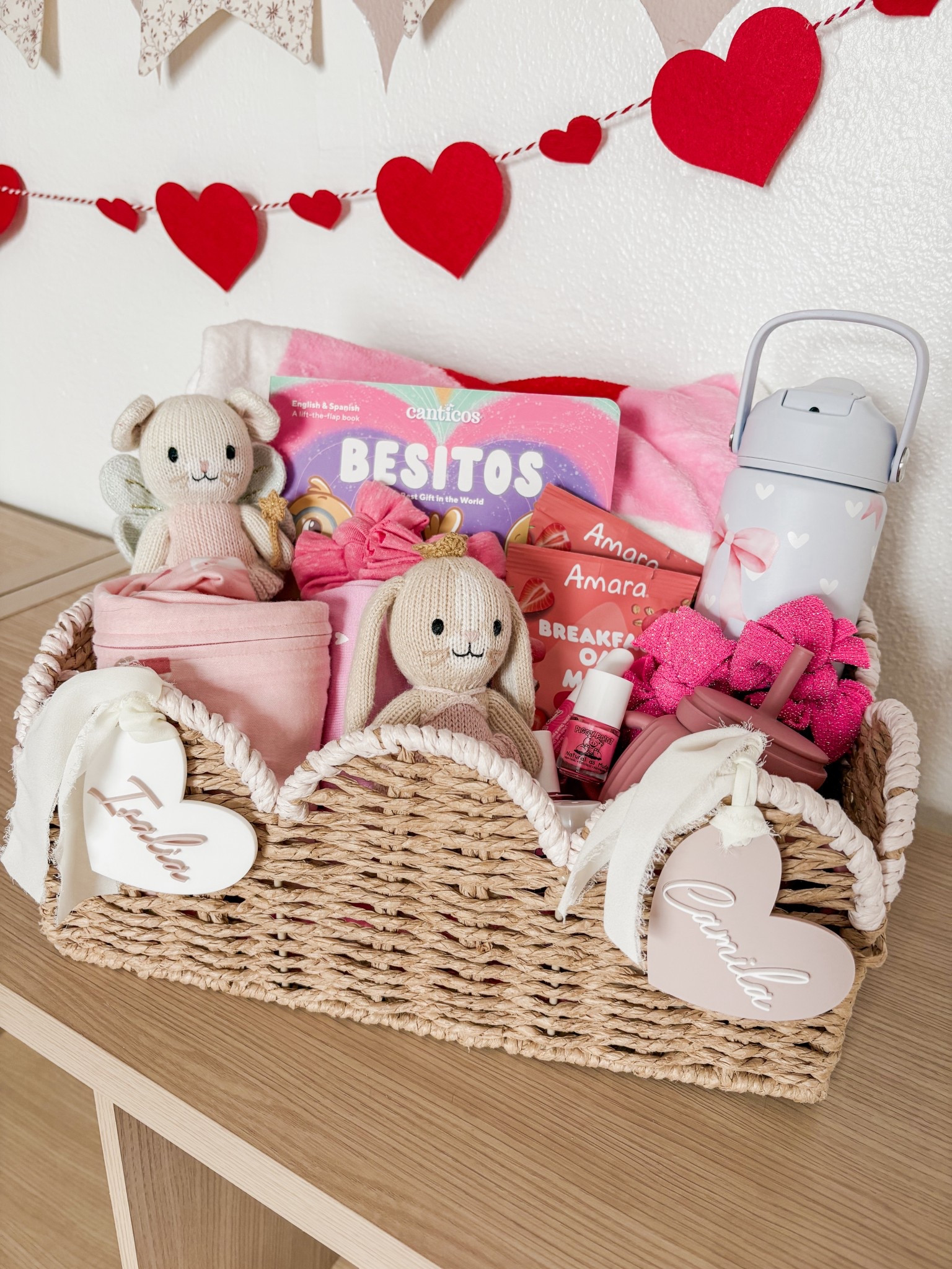 Toddler Valentine basket ideas for girls 🤍
Sweet and simple Valentine baskets filled with cozy pajamas, books, snacks, drink cups, and everyday toddler favorites. Perfect for Valentine’s Day gifts, love baskets, or small Valentine surprises for toddlers.#LTKValentine

#LTKKids #LTKmomlife