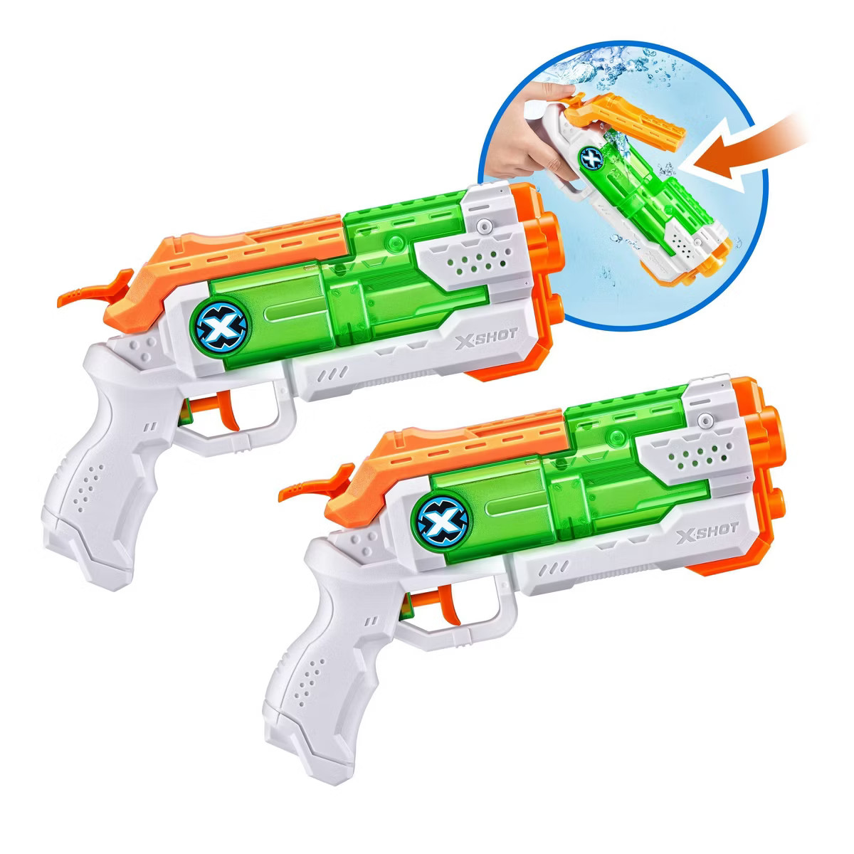 XSHOT Water Fast-Fill Micro Water Blaster Toy 2pk by ZURU: Manual ABS Blasters for Kids 5+ | Target