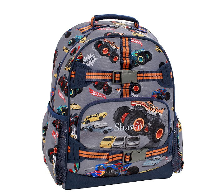 Mackenzie Hot Wheels™ Monster Trucks  Backpacks | Pottery Barn Kids