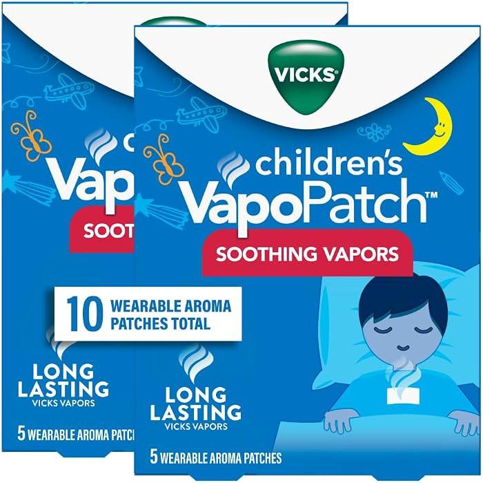 Vicks Children's VapoPatch, Wearable Mess-Free Aroma Patch, Soothing & Comforting Non-Medicated V... | Amazon (US)