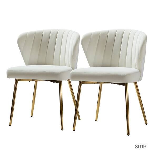 Milia Dining Chair Set of 2 - Ivory | Bed Bath & Beyond
