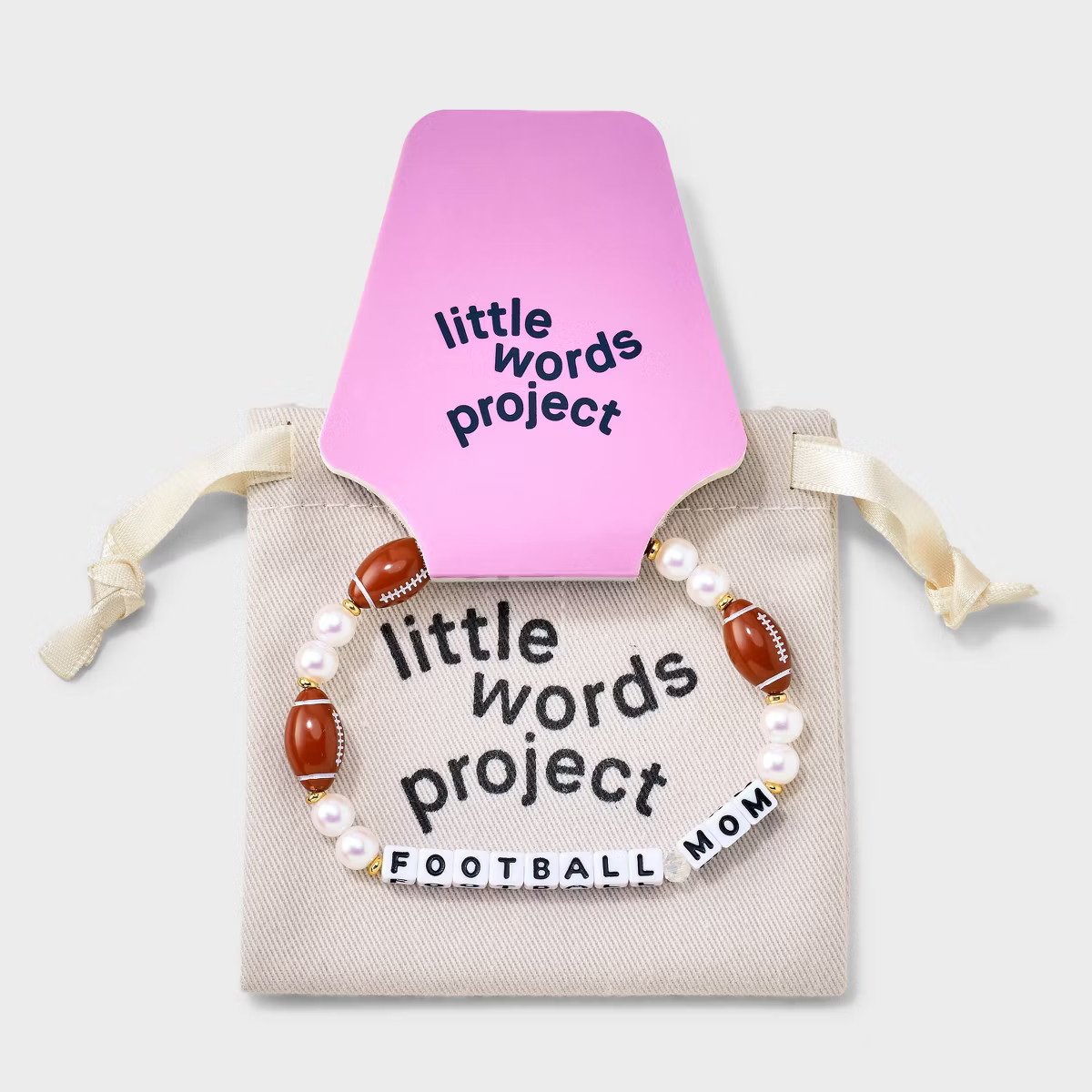 Little Words Project Football Mom Beaded Bracelet - Brown | Target