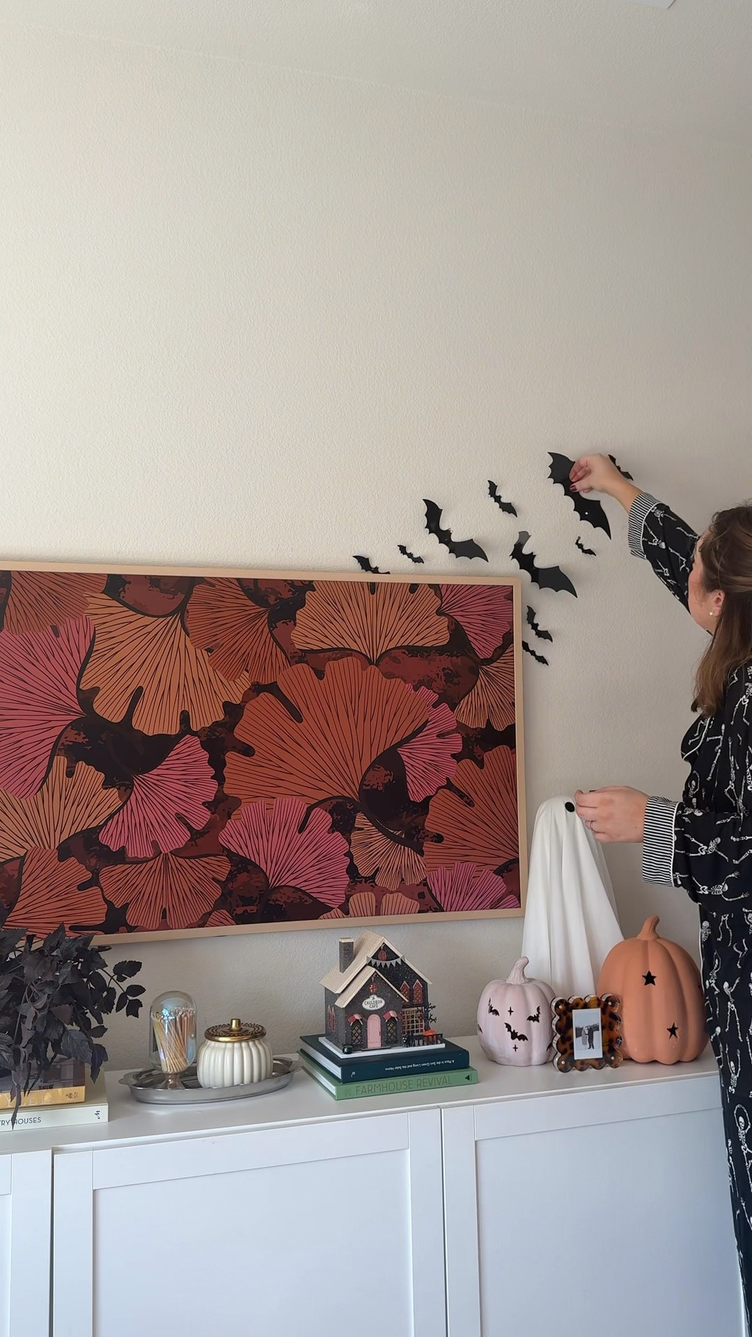 Halloween home decor! All my pumpkins are from home goods and skeleton blanket is sold out from Staykation but I linked similar!

#LTKSeasonal #LTKHome #LTKdayinmylife