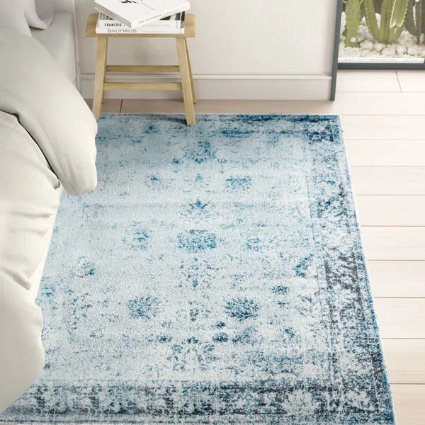 Brandt Oriental Light Blue/Gray/Ivory Area Rug | Wayfair North America