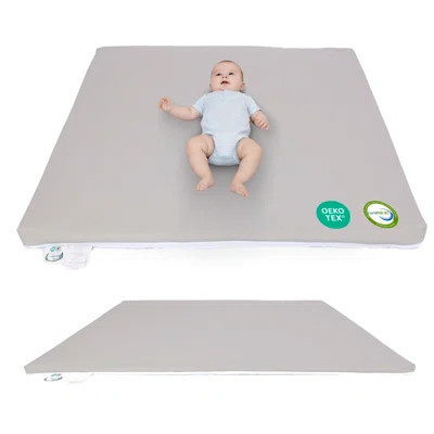 Sleepah Baby Play Mat For Floor (50" X 50") Waterproof Vegan Leather - Easy To Clean W Removable Cover - Mat For Tummy Time - Foam Support W Non-slip | Wayfair North America