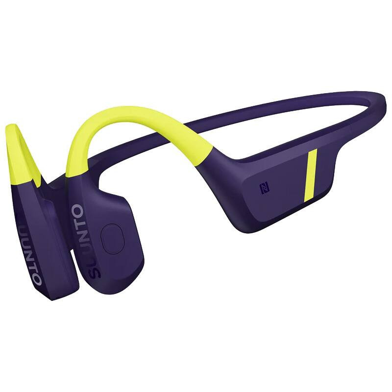 SUUNTO - AQUA Waterproof Open-Ear Swimming Bone Conduction Bluetooth Headphones with Built in MP3 Player - Lime - Blue | Best Buy U.S.