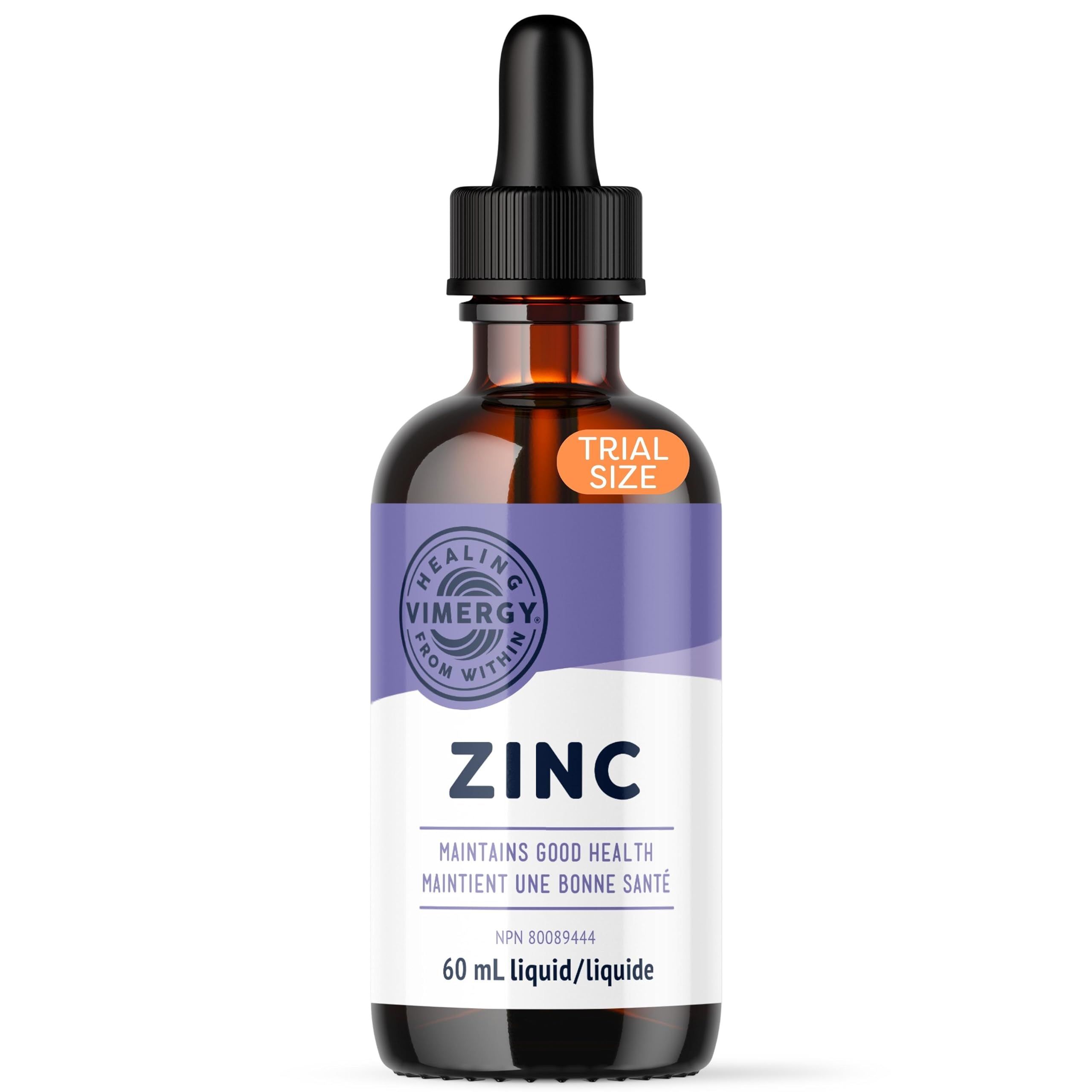 Vimergy Liquid Zinc, Trial Size - 30 Servings – Alcohol Free Zinc Sulfate – Supports Immune H... | Amazon (CA)