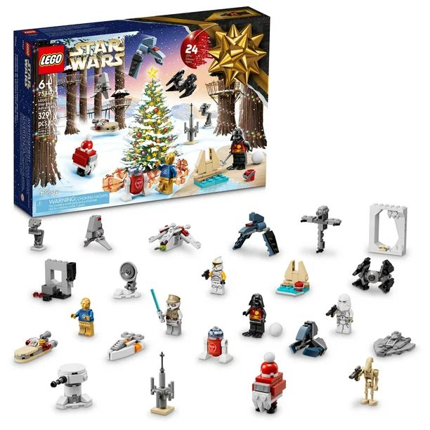 LEGO Star Wars 2022 Advent Calendar 75340 Building Toy Set (329 Pieces) - Walmart.com | Walmart (US)