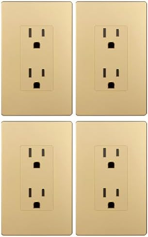 LIDER Matte Finish Decorator Receptacle with Interchangeable Face Cover, Child Safe Tamper-Resist... | Amazon (US)