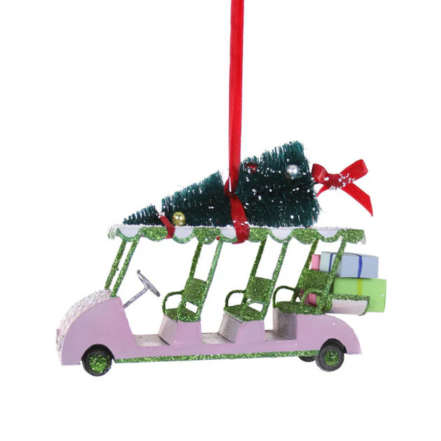 Beverly Palms Golf Cart Ornament | Cailini Coastal