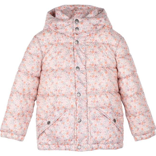 Rhodes Puffer Jacket, Brushstroke Flowers | Maisonette