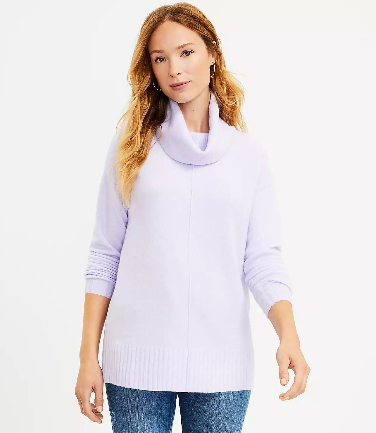 Cowl Neck Tunic Sweater | LOFT