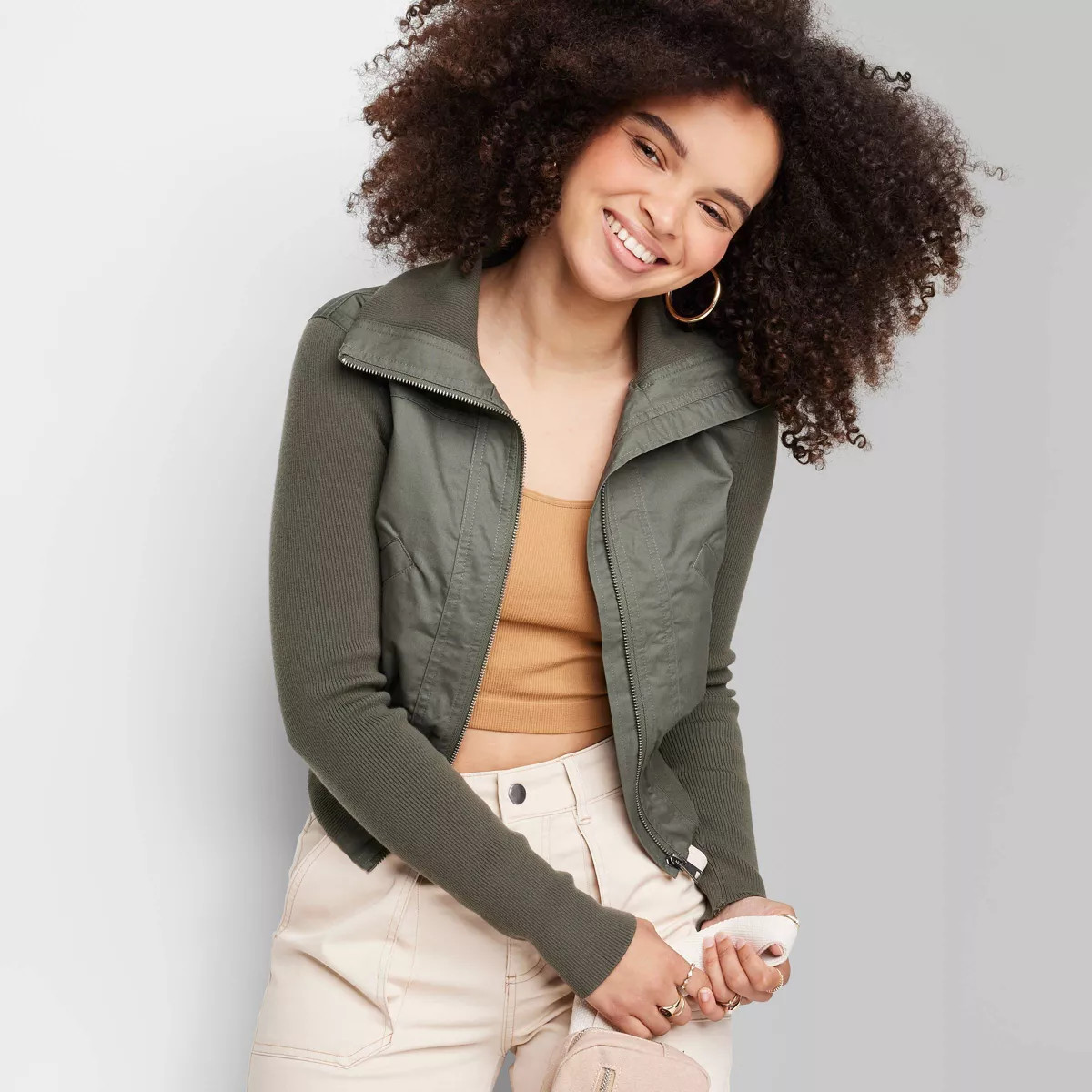 Women's Twill Bomber Jacket - Wild Fable™ | Target