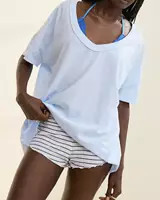 Aerie Oversized V-Neck Boyfriend T-Shirt | Aerie