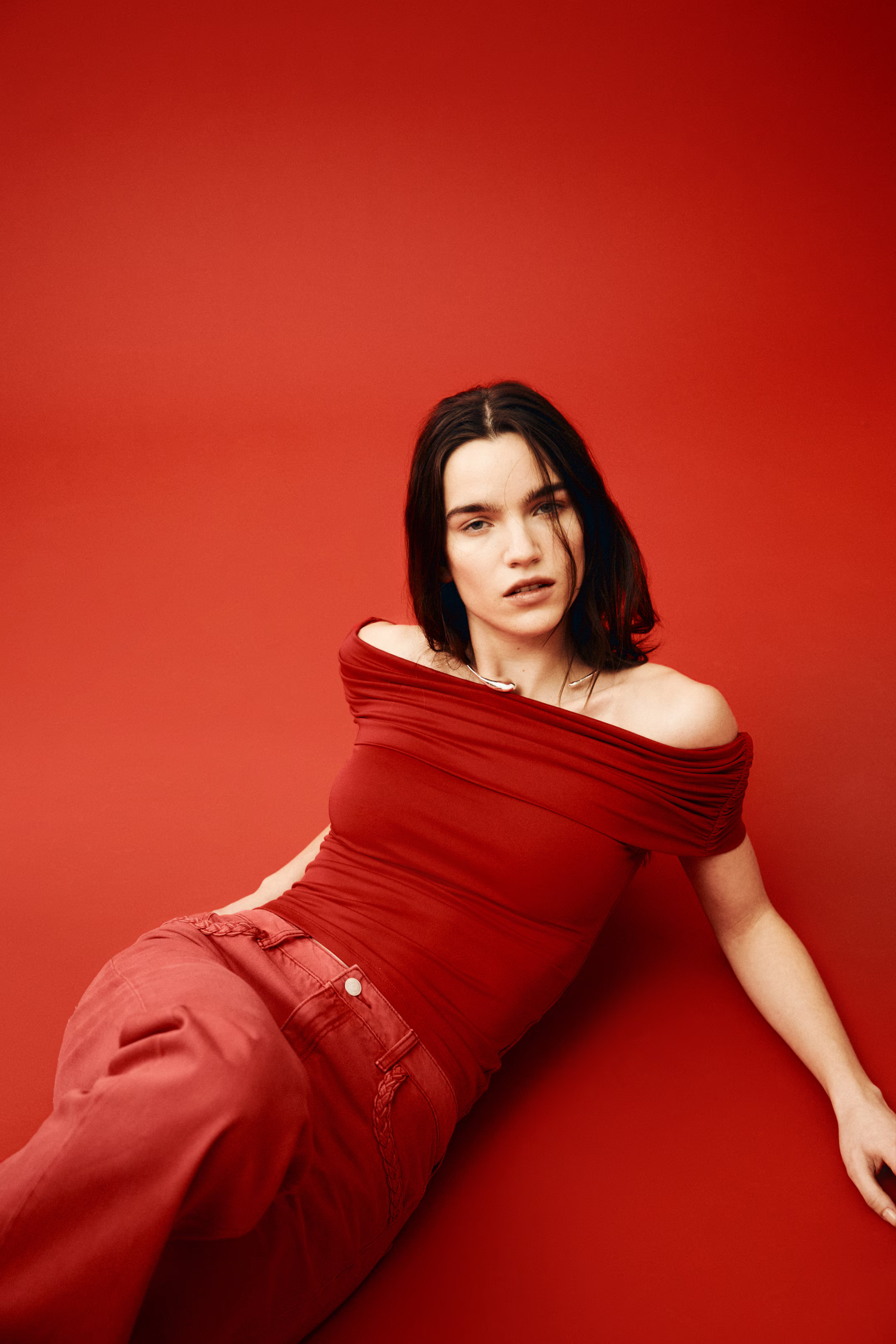 Gathered off-the-shoulder top | H&M (US + CA)