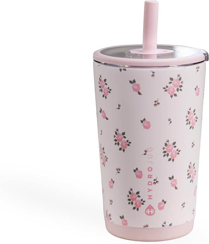 HydroJug Everyday Tumbler 14 oz – Ceramic-Lined Insulated Tumbler with Straw and Soft-Touch Lid... | Amazon (US)